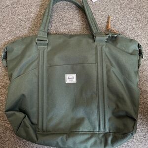 Herschel Strand Duffle Bag Spruce Green Canvas Classic new with tags